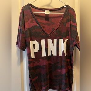 Pink camo top